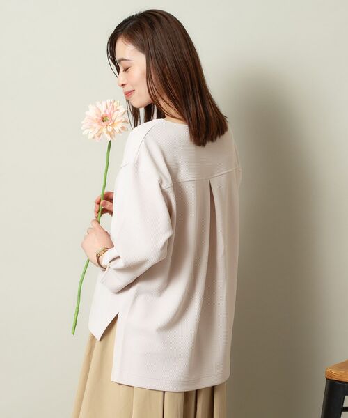 ITS'DEMO / イッツデモ カットソー | 【手洗い可】ふくれジャカードプルオーバー | 詳細6