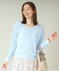 ITS'DEMO / イッツデモ カーディガン・ボレロ | 【手洗い可】透かし編みクルーカーデ