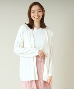 ITS'DEMO / イッツデモ カーディガン・ボレロ | 【手洗い可】透かし編み着流しカーデ