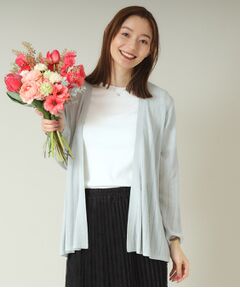 ITS'DEMO / イッツデモ カーディガン・ボレロ | 【手洗い可】透かし編み着流しカーデ