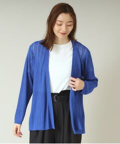 ITS'DEMO / イッツデモ カーディガン・ボレロ | 【手洗い可】透かし編み着流しカーデ