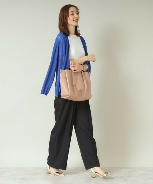 ITS'DEMO / イッツデモ カーディガン・ボレロ | 【手洗い可】透かし編み着流しカーデ | 詳細11