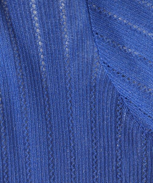 ITS'DEMO / イッツデモ カーディガン・ボレロ | 【手洗い可】透かし編み着流しカーデ | 詳細12
