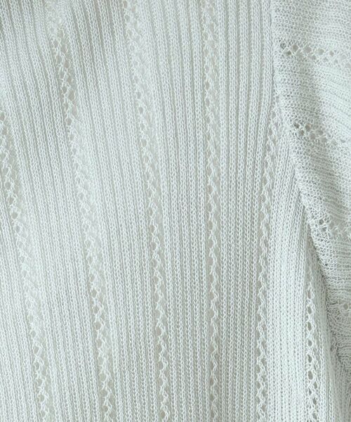 ITS'DEMO / イッツデモ カーディガン・ボレロ | 【手洗い可】透かし編み着流しカーデ | 詳細16