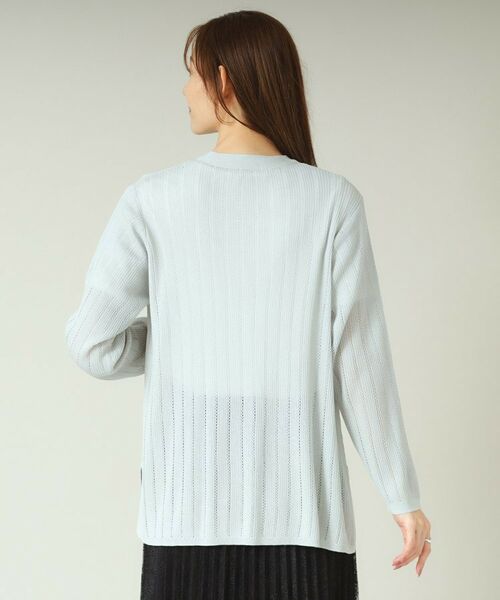 ITS'DEMO / イッツデモ カーディガン・ボレロ | 【手洗い可】透かし編み着流しカーデ | 詳細19