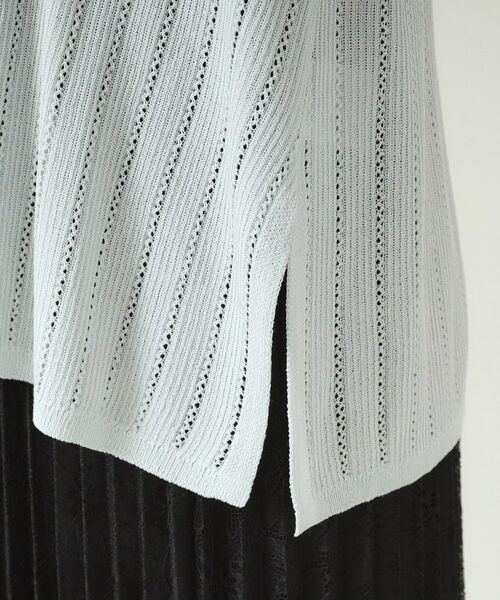 ITS'DEMO / イッツデモ カーディガン・ボレロ | 【手洗い可】透かし編み着流しカーデ | 詳細22
