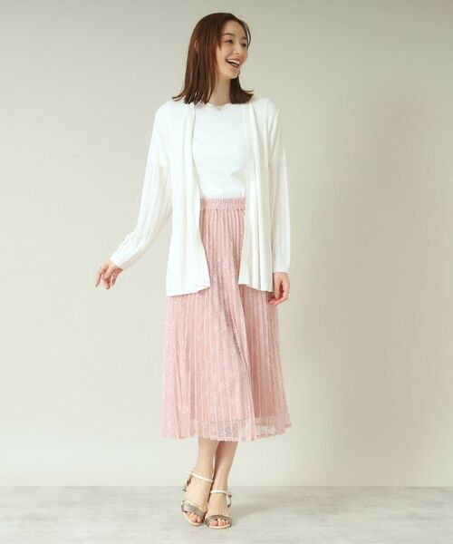 ITS'DEMO / イッツデモ カーディガン・ボレロ | 【手洗い可】透かし編み着流しカーデ | 詳細3