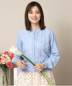 ITS'DEMO / イッツデモ カーディガン・ボレロ | 【通勤／手洗い可】レースニットカーディガン