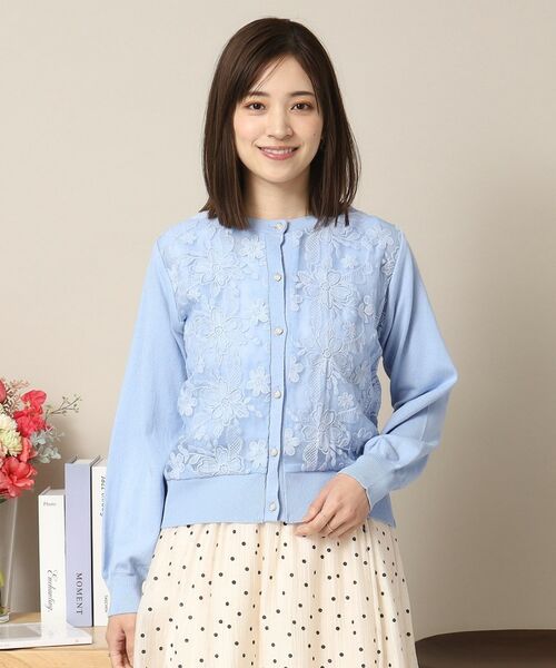 ITS'DEMO / イッツデモ カーディガン・ボレロ | 【通勤／手洗い可】レースニットカーディガン | 詳細13