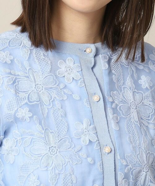 ITS'DEMO / イッツデモ カーディガン・ボレロ | 【通勤／手洗い可】レースニットカーディガン | 詳細16