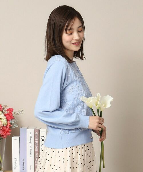 ITS'DEMO / イッツデモ カーディガン・ボレロ | 【通勤／手洗い可】レースニットカーディガン | 詳細9