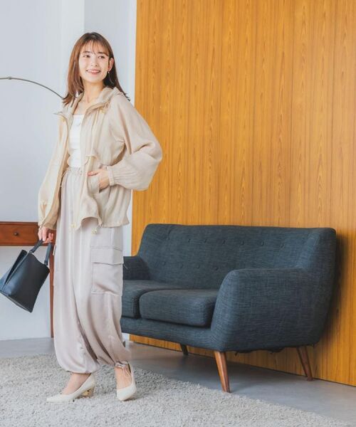 ITS'DEMO / イッツデモ レザーブルゾン・ジャケット | 【手洗い可】シアーブルゾン | 詳細1