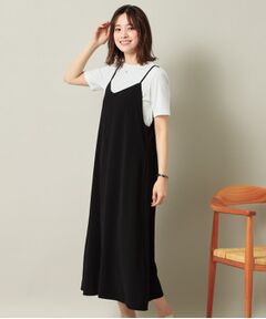 ITS'DEMO / イッツデモ ワンピース | 【手洗い可／無地・花柄】ジョーゼットキャミワンピ