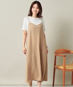 ITS'DEMO / イッツデモ ワンピース | 【手洗い可／無地・花柄】ジョーゼットキャミワンピ