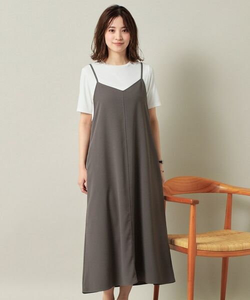 ITS'DEMO / イッツデモ ワンピース | 【手洗い可／無地・花柄】ジョーゼットキャミワンピ | 詳細22