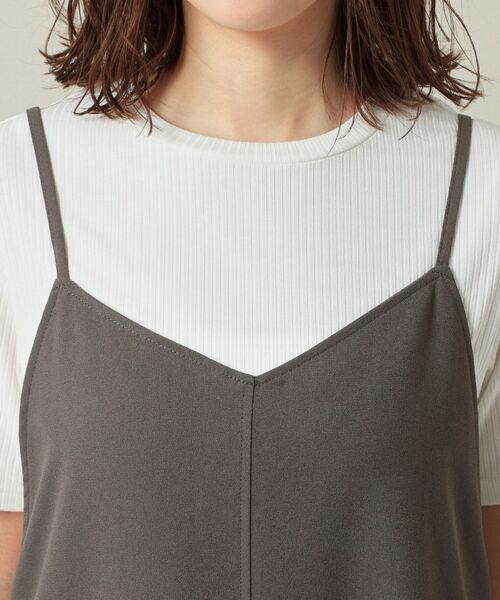 ITS'DEMO / イッツデモ ワンピース | 【手洗い可／無地・花柄】ジョーゼットキャミワンピ | 詳細24