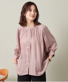 ITS'DEMO / イッツデモ シャツ・ブラウス | 【手洗い可】ナイルサテン7分袖ブラウス