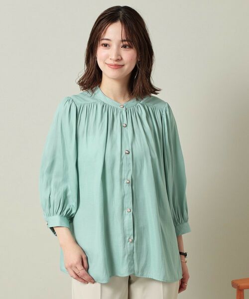 ITS'DEMO / イッツデモ シャツ・ブラウス | 【手洗い可】ナイルサテン7分袖ブラウス | 詳細20