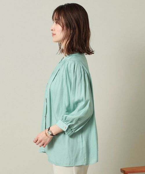 ITS'DEMO / イッツデモ シャツ・ブラウス | 【手洗い可】ナイルサテン7分袖ブラウス | 詳細21