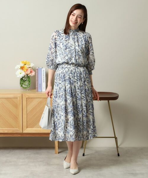 ITS'DEMO / イッツデモ シャツ・ブラウス | 【手洗い可／セットアップ可】ラメストライプ7分袖ブラウス | 詳細10