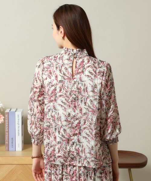 ITS'DEMO / イッツデモ シャツ・ブラウス | 【手洗い可／セットアップ可】ラメストライプ7分袖ブラウス | 詳細18