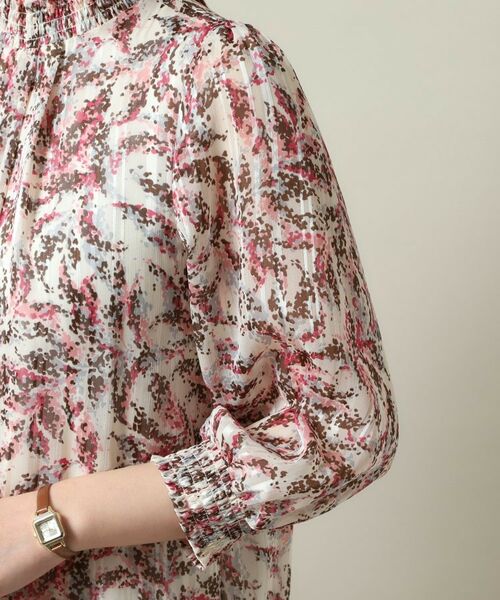 ITS'DEMO / イッツデモ シャツ・ブラウス | 【手洗い可／セットアップ可】ラメストライプ7分袖ブラウス | 詳細21