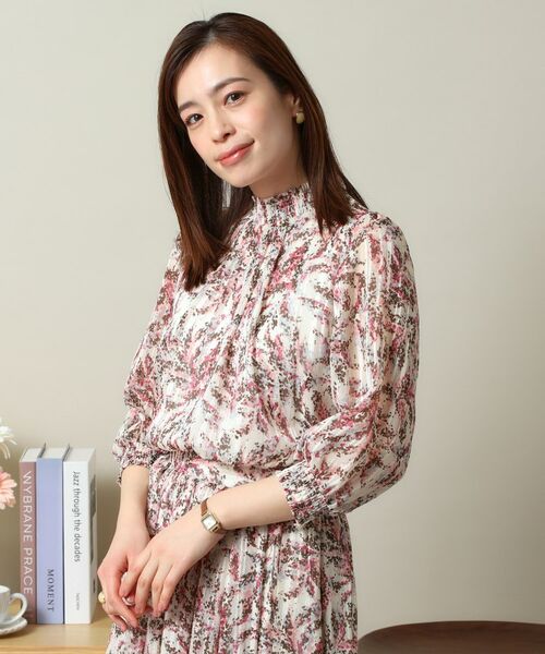 ITS'DEMO / イッツデモ シャツ・ブラウス | 【手洗い可／セットアップ可】ラメストライプ7分袖ブラウス | 詳細4