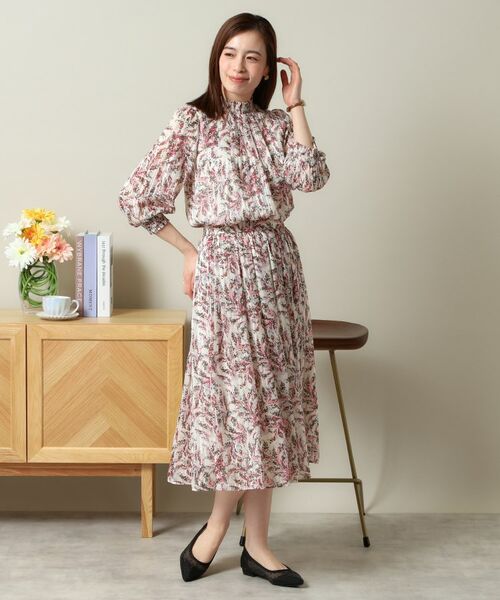 ITS'DEMO / イッツデモ シャツ・ブラウス | 【手洗い可／セットアップ可】ラメストライプ7分袖ブラウス | 詳細6