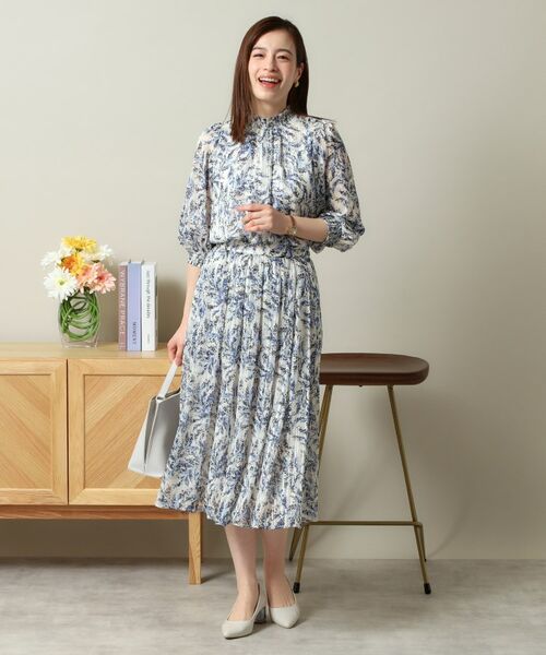 ITS'DEMO / イッツデモ シャツ・ブラウス | 【手洗い可／セットアップ可】ラメストライプ7分袖ブラウス | 詳細9