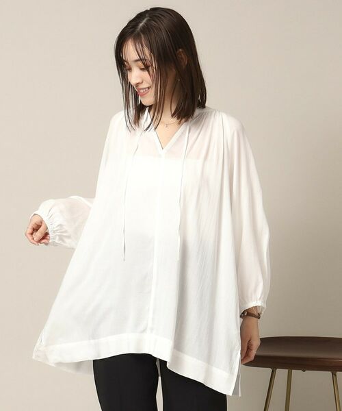 ITS'DEMO / イッツデモ シャツ・ブラウス | 【手洗い可】スキッパーブラウス | 詳細1