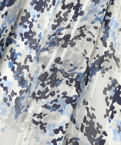 ITS'DEMO / イッツデモ スカート | 【ウエストゴム／手洗い可／セットアップ可】ラメストライプ花柄スカート | 詳細10