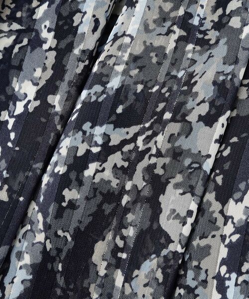 ITS'DEMO / イッツデモ スカート | 【ウエストゴム／手洗い可／セットアップ可】ラメストライプ花柄スカート | 詳細14