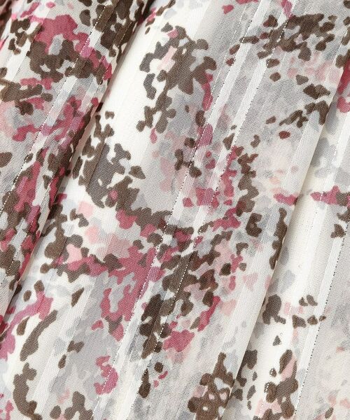 ITS'DEMO / イッツデモ スカート | 【ウエストゴム／手洗い可／セットアップ可】ラメストライプ花柄スカート | 詳細6