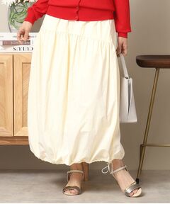 ITS'DEMO / イッツデモ ロング・マキシ丈スカート | 【後ろウエストゴム／手洗い可】バルーンスカート