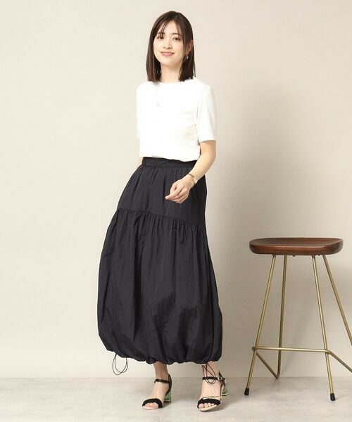 ITS'DEMO / イッツデモ ロング・マキシ丈スカート | 【後ろウエストゴム／手洗い可】バルーンスカート | 詳細11