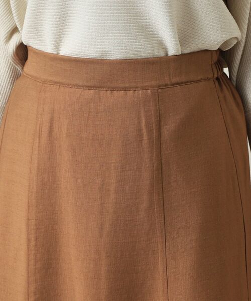 ITS'DEMO / イッツデモ ロング・マキシ丈スカート | 【ウエストゴム／洗濯機OK】リネン混マーメイドスカート | 詳細16