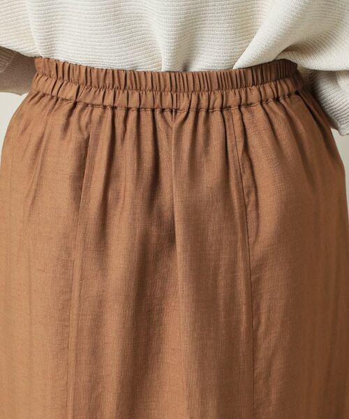 ITS'DEMO / イッツデモ ロング・マキシ丈スカート | 【ウエストゴム／洗濯機OK】リネン混マーメイドスカート | 詳細17