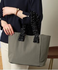 ITS'DEMO / イッツデモ トートバッグ | 【A4対応】ヌビ風フリル手トート