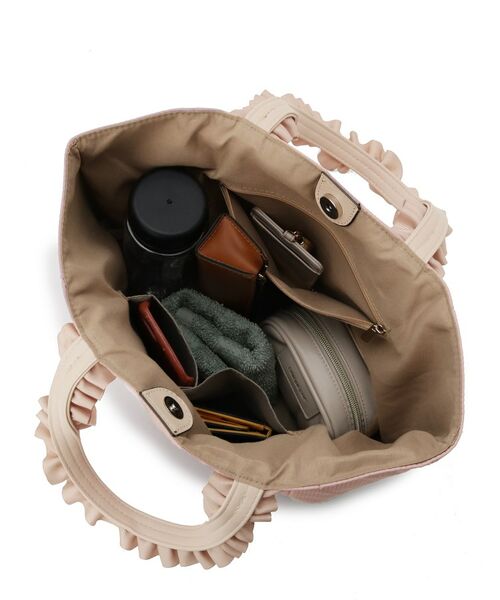 ITS'DEMO / イッツデモ トートバッグ | 【A4対応】ヌビ風フリル手トート | 詳細16