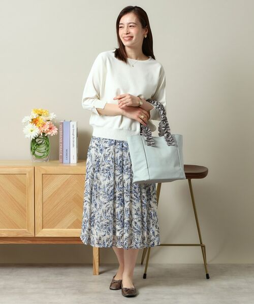 ITS'DEMO / イッツデモ トートバッグ | 【A4対応】ヌビ風フリル手トート | 詳細6