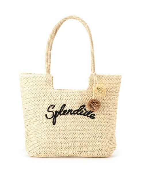 ITS'DEMO / イッツデモ トートバッグ | チャーム付ロゴ刺繍雑材トート | 詳細10