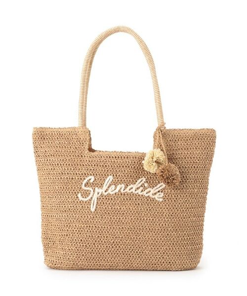 ITS'DEMO / イッツデモ トートバッグ | チャーム付ロゴ刺繍雑材トート | 詳細11