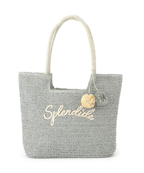 ITS'DEMO / イッツデモ トートバッグ | チャーム付ロゴ刺繍雑材トート | 詳細12