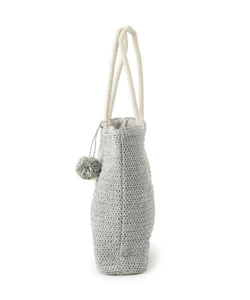 ITS'DEMO / イッツデモ トートバッグ | チャーム付ロゴ刺繍雑材トート | 詳細13