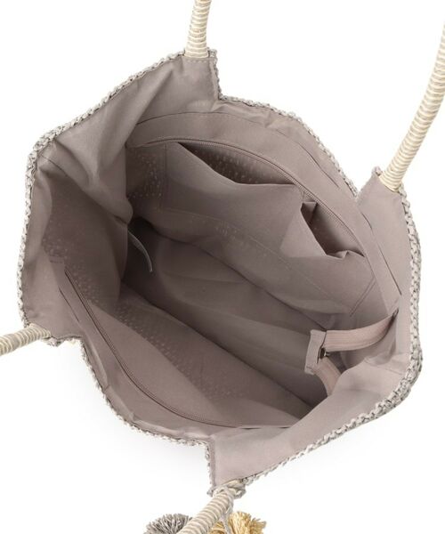 ITS'DEMO / イッツデモ トートバッグ | チャーム付ロゴ刺繍雑材トート | 詳細17