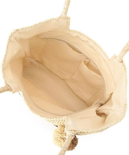 ITS'DEMO / イッツデモ トートバッグ | チャーム付ロゴ刺繍雑材トート | 詳細18