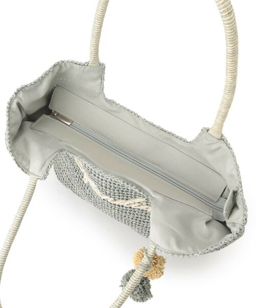 ITS'DEMO / イッツデモ トートバッグ | チャーム付ロゴ刺繍雑材トート | 詳細21