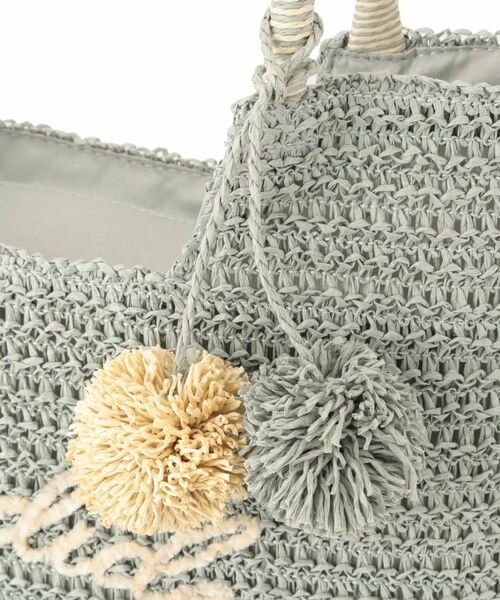 ITS'DEMO / イッツデモ トートバッグ | チャーム付ロゴ刺繍雑材トート | 詳細23