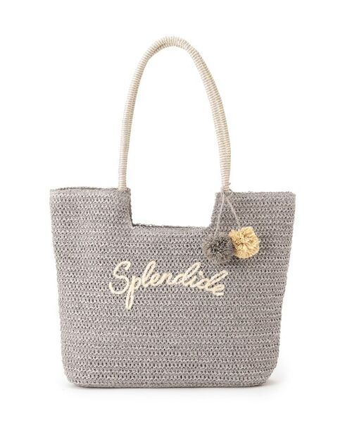 ITS'DEMO / イッツデモ トートバッグ | チャーム付ロゴ刺繍雑材トート | 詳細9