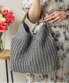 ITS'DEMO / イッツデモ トートバッグ | コード編みラウンドトート